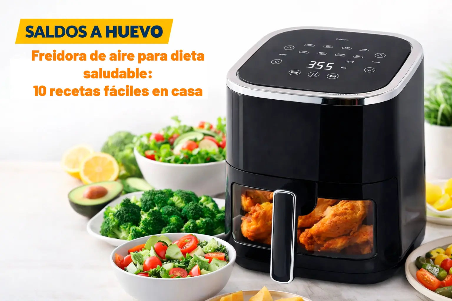 Freidora de aire para dieta saludable: 10 recetas fáciles en casa - Saldos A Huevo
