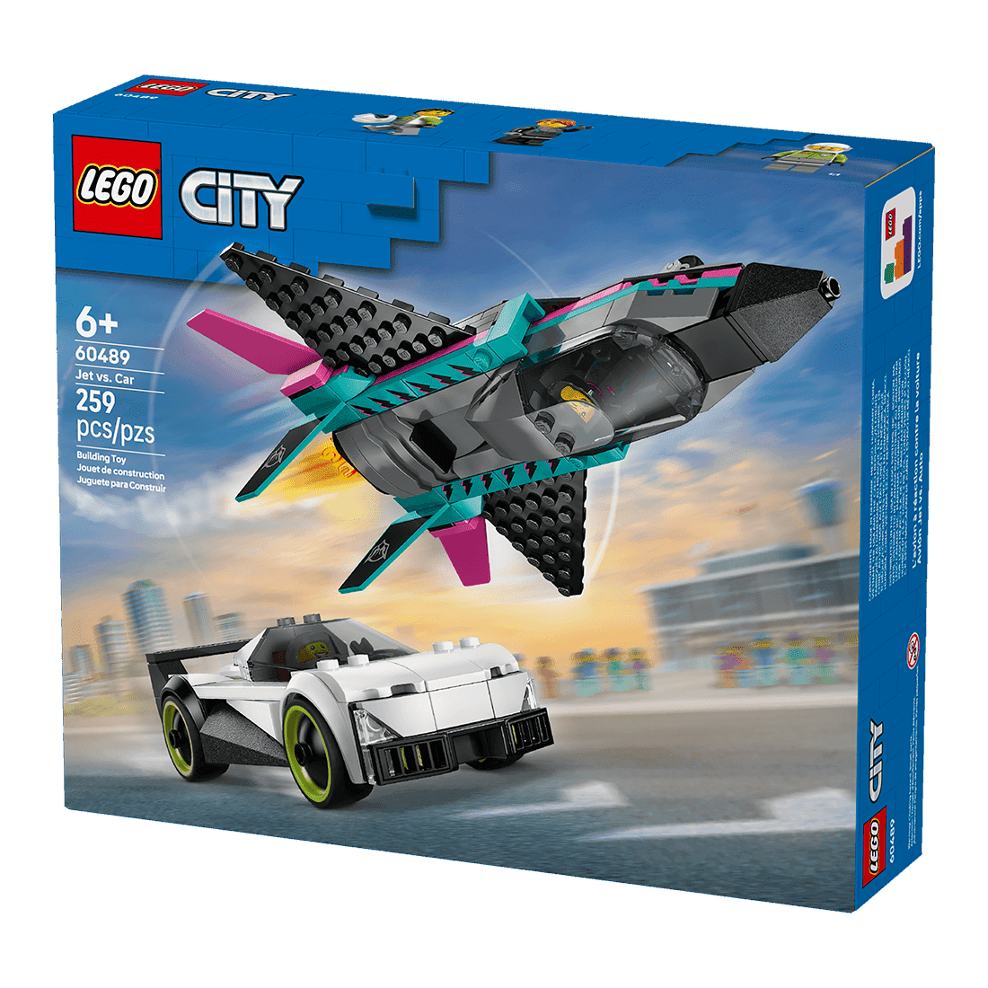 Lego City Jet vs Coche 60489 de 259 Piezas en oferta outlet Colombia saldos a huevo