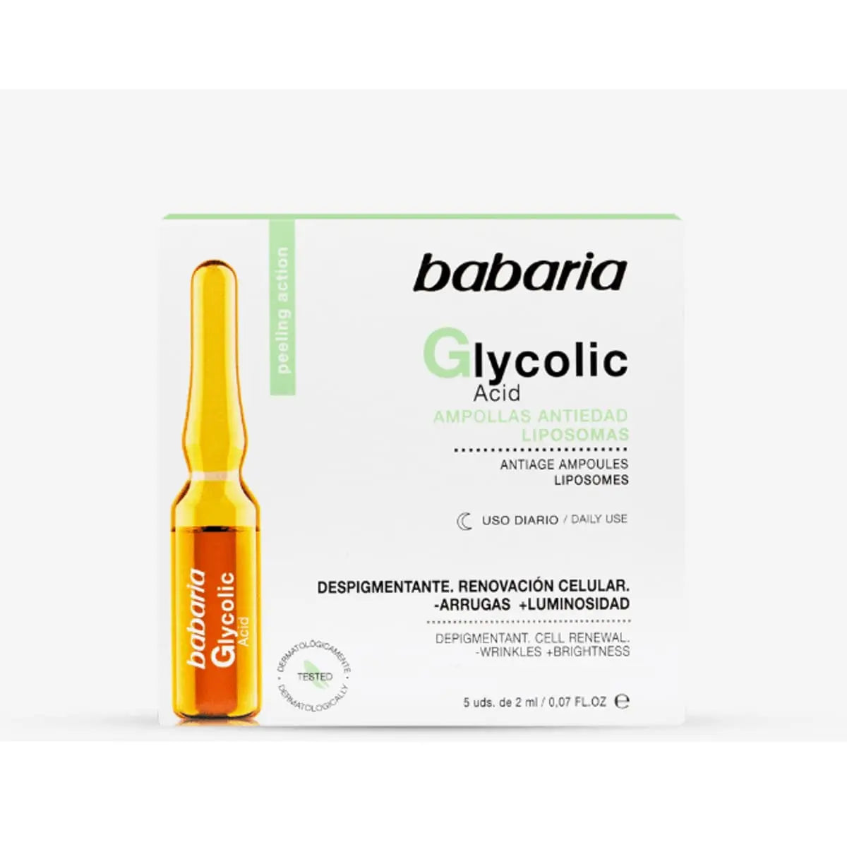 Ampollas Babaria Glycolic Acid Antiedad x 5