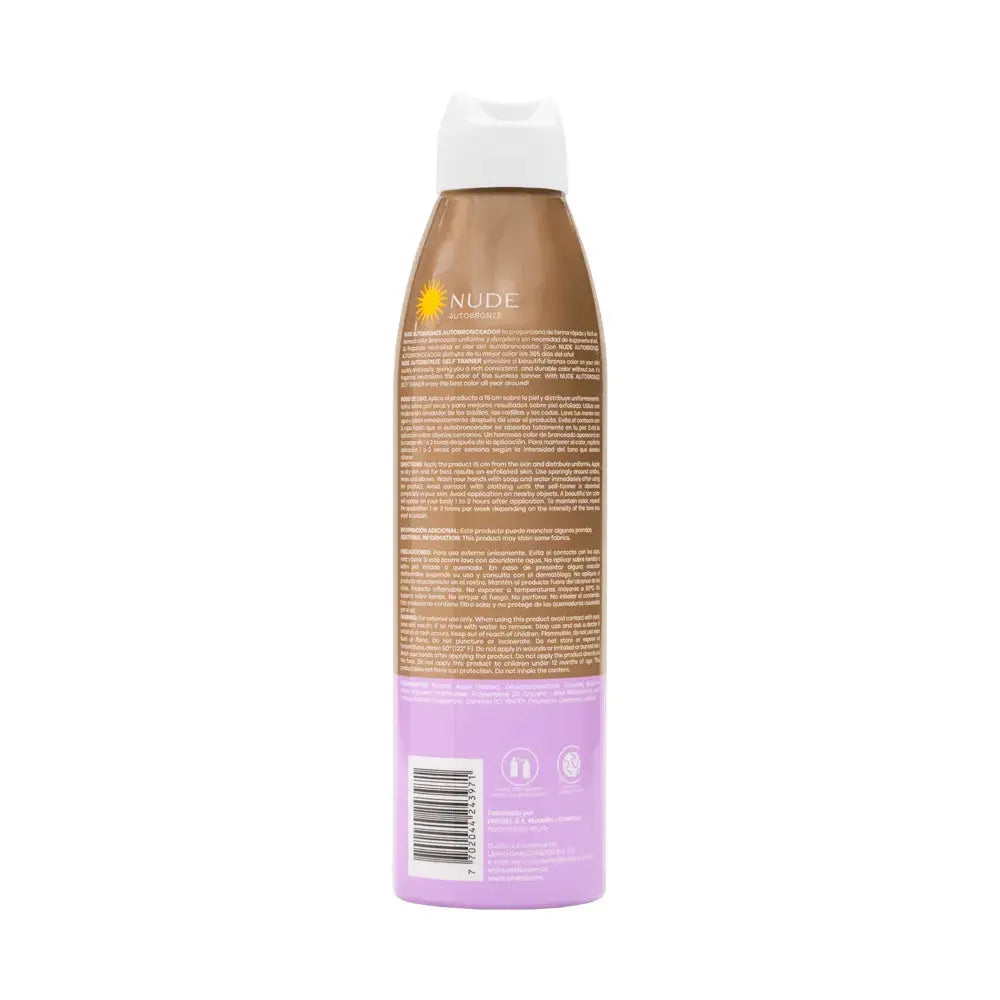 Autobronceador Nude Aerosol 177ml en oferta outlet Colombia saldos a huevo