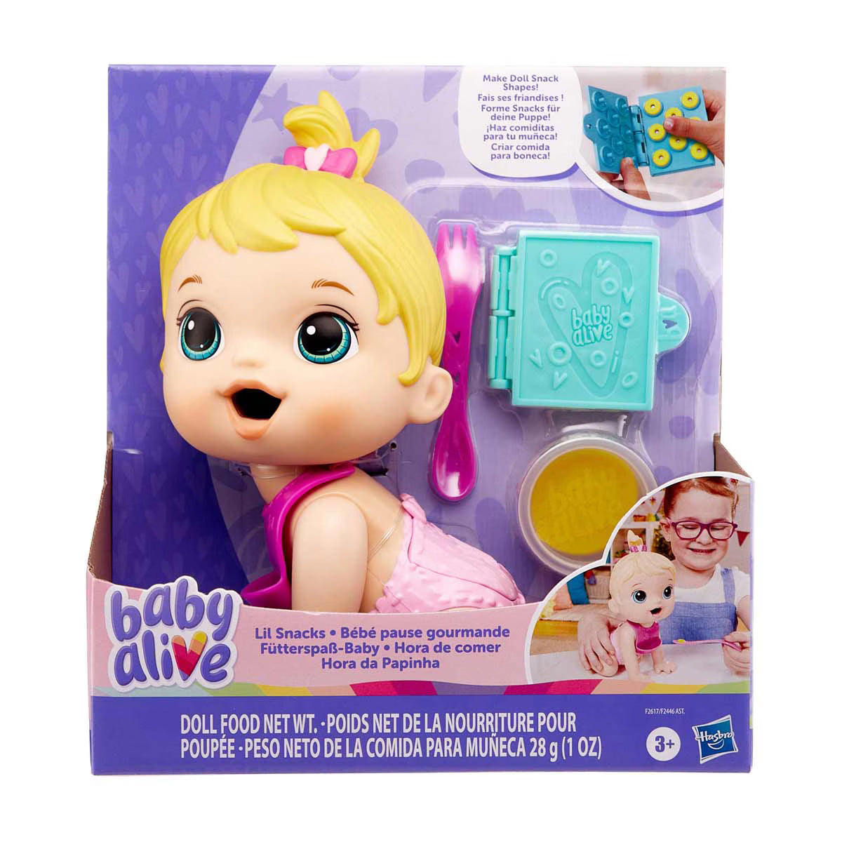 Muñeca Baby Alive Bebé Hora de Comer Lil Snacks – Hasbro