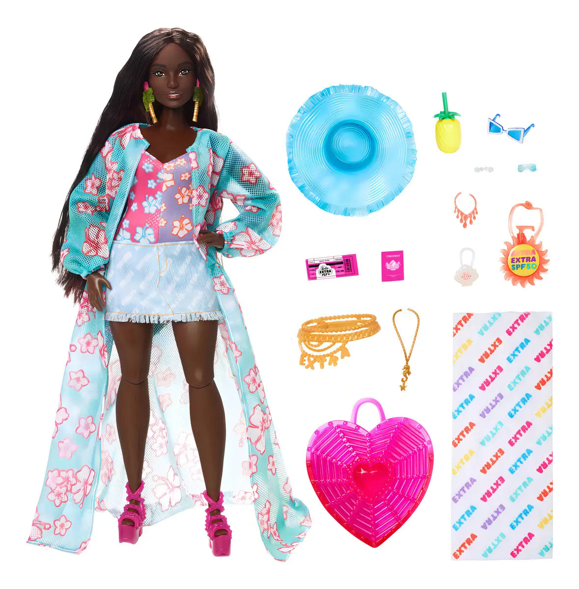 Barbie Extra Fly de Playa – Mattel