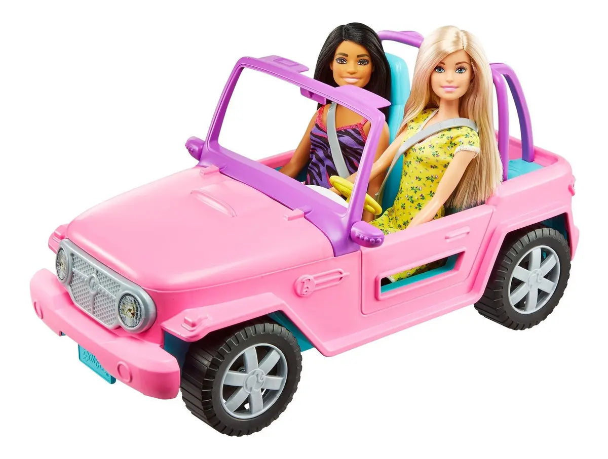 Barbie Jeep con 2 Muñecas – Mattel
