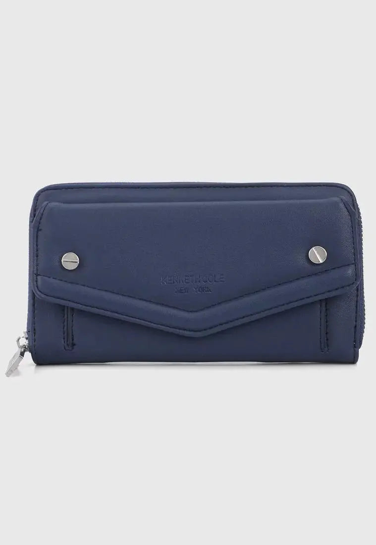 Billetera Azul-Plateado KENNETH COLE 70189 en oferta outlet Colombia saldos a huevo