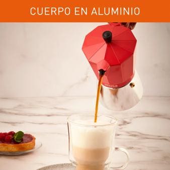 Cafetera Italiana Espresso 6 Tazas Roja – IMUSA