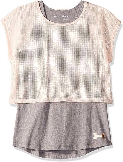 Camiseta Infinity en capas Under Armour para niña Young en oferta outlet Colombia saldos a huevo
