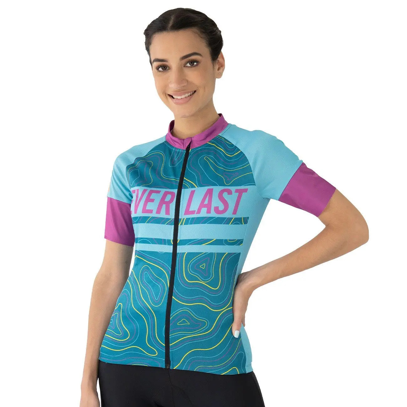 Camiseta de Ciclismo Mujer Aqua - EVERLAST en oferta outlet Colombia saldos a huevo