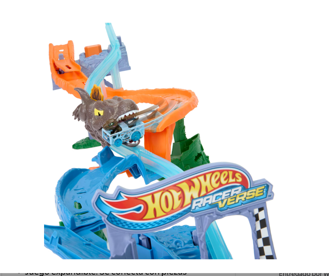 Hot Wheels RacerVerse Jurassic World Crash & Splash – Mattel en oferta outlet Colombia saldos a huevo