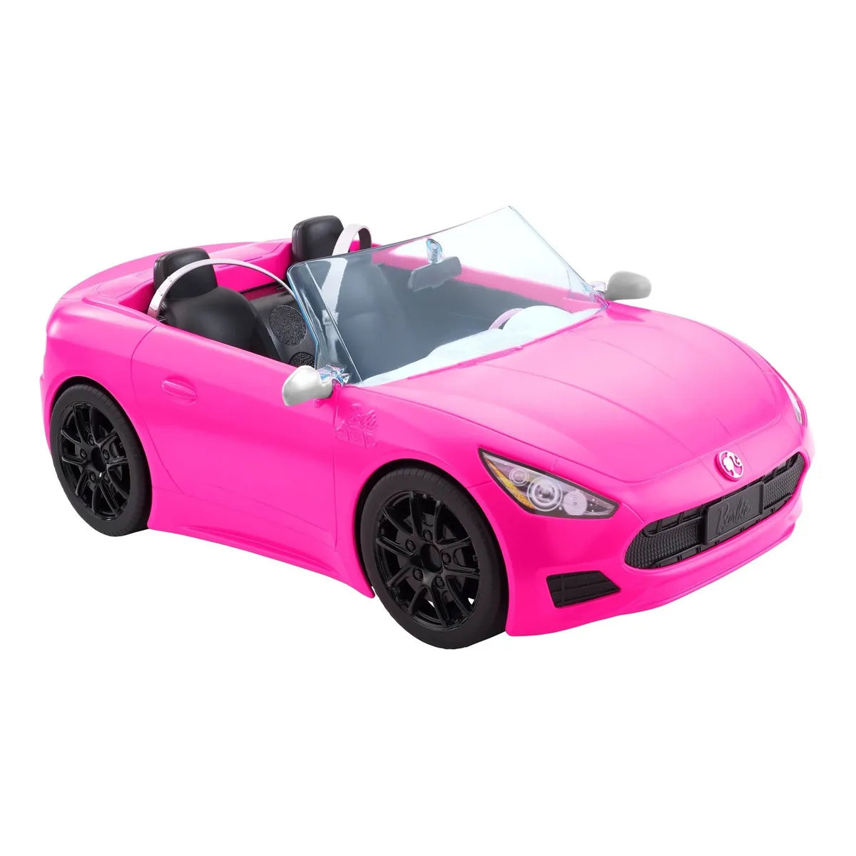 Carro Convertible Barbie Vehículo Deportivo Rosa Saldos A Huevo