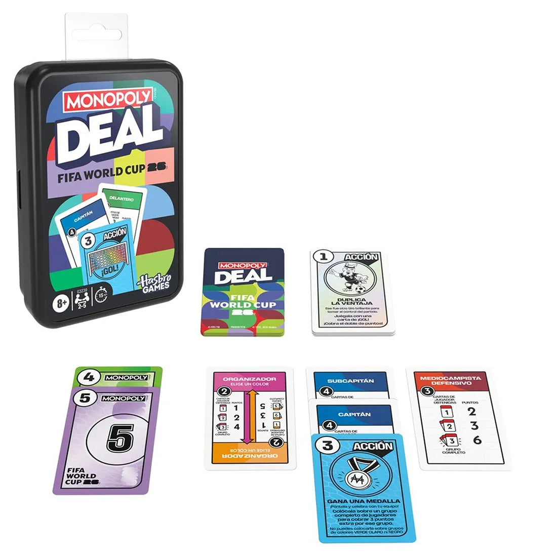 Juego de Cartas Monopoly Deal Copa Mundial de la FIFA 2026 – Hasbro