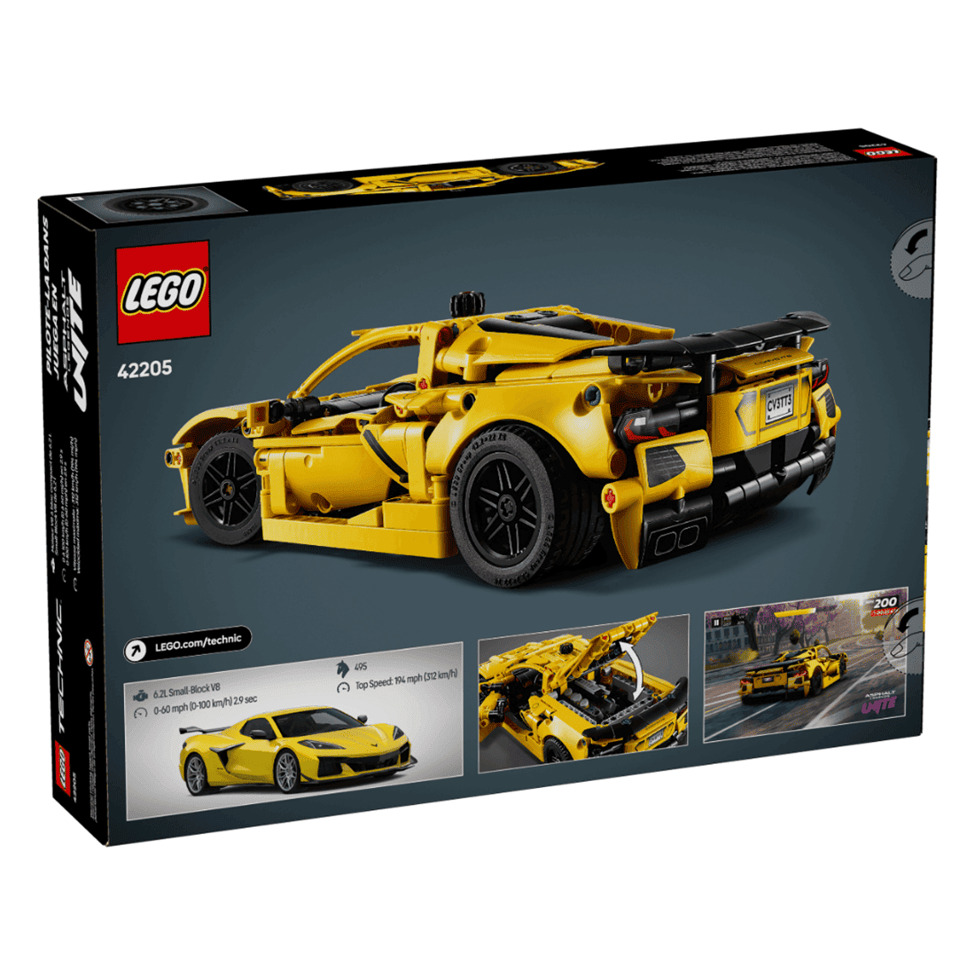 Set LEGO Technic Chevrolet Corvette Stingray 42205 de 732 Piezas