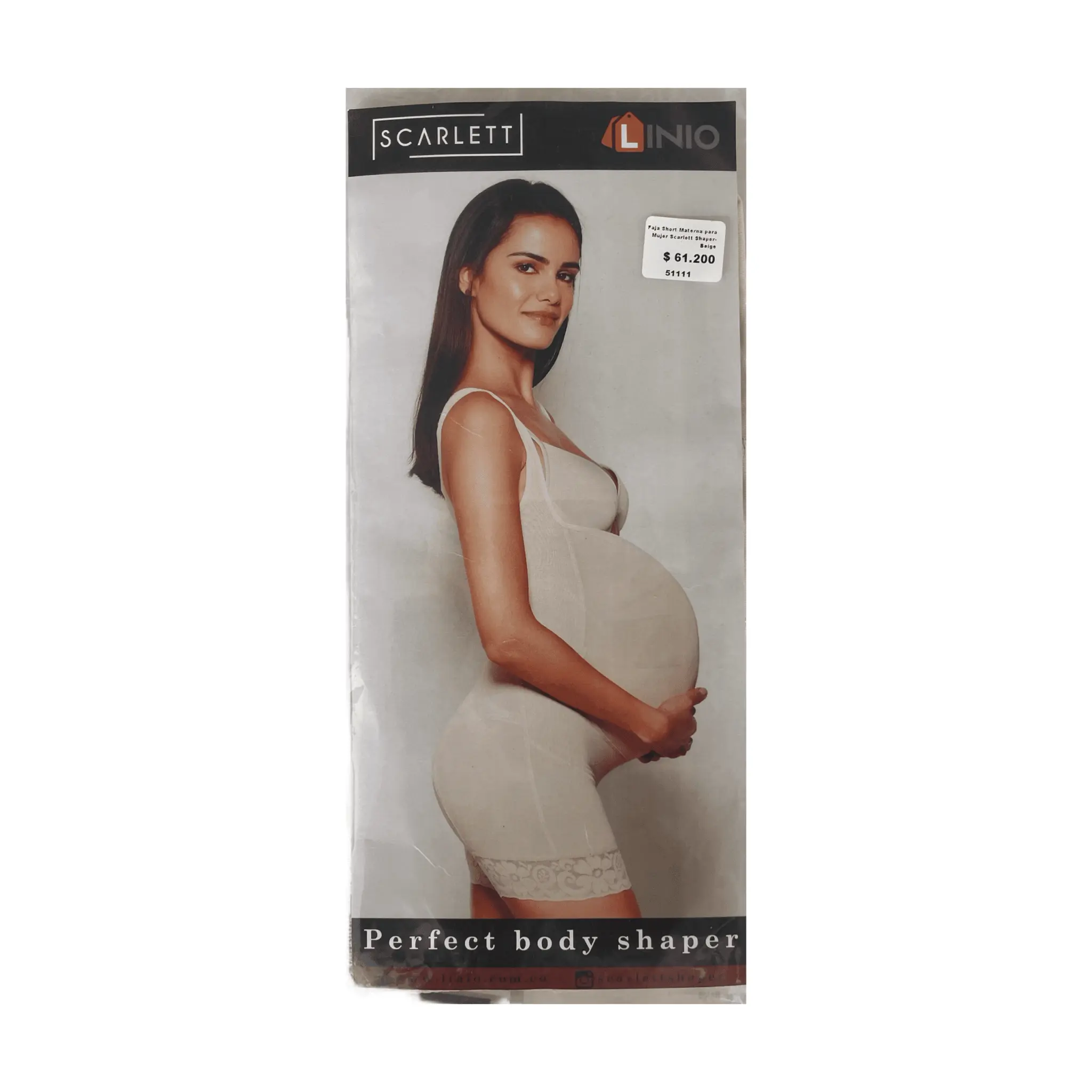 Faja short materna Scarlett Shaper Color Beige en oferta outlet Colombia saldos a huevo