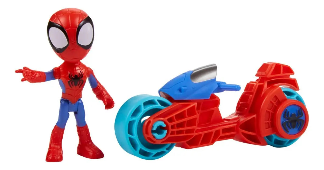 Figura Ghost-Spider con Motocicleta Spidey y sus Sorprendentes Amigos