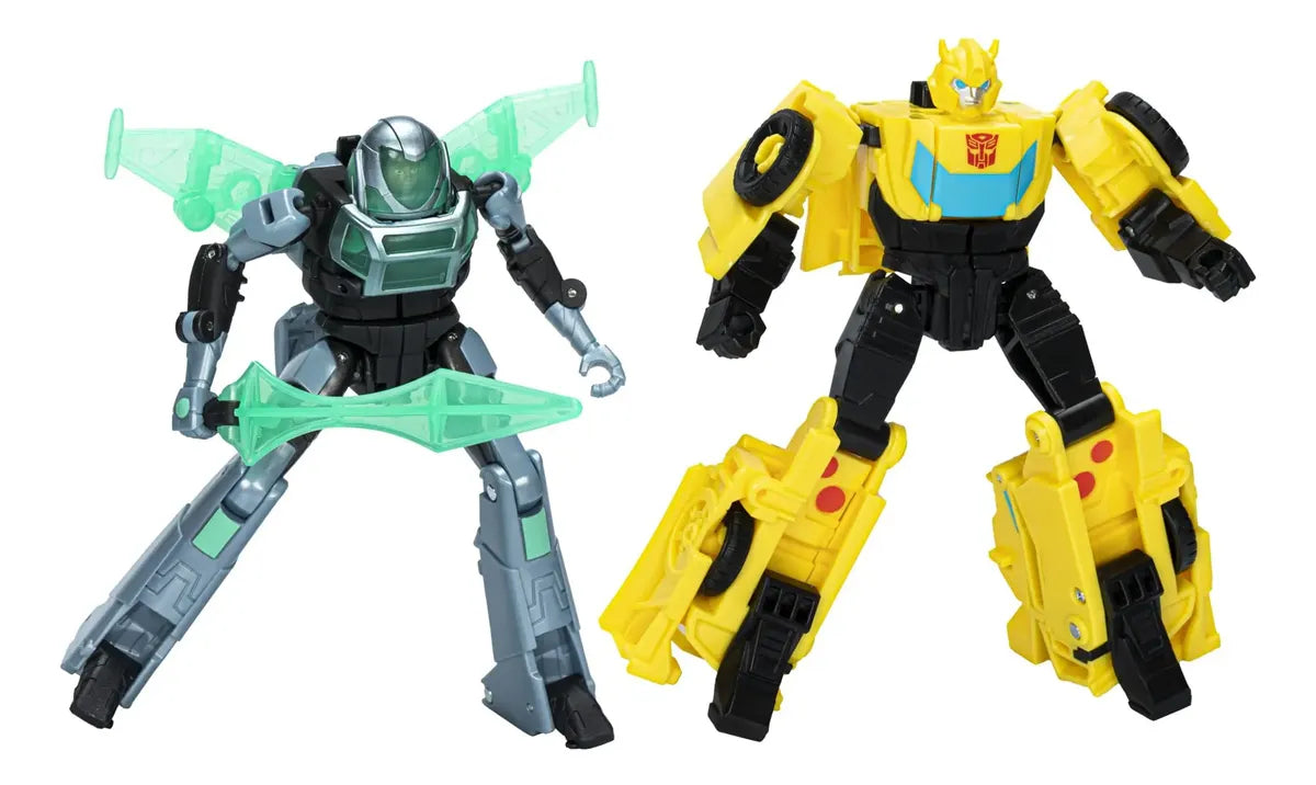 Figuras Transformers EarthSpark Combiner Bumblebee y Mo Malto – Hasbro en oferta outlet Colombia saldos a huevo