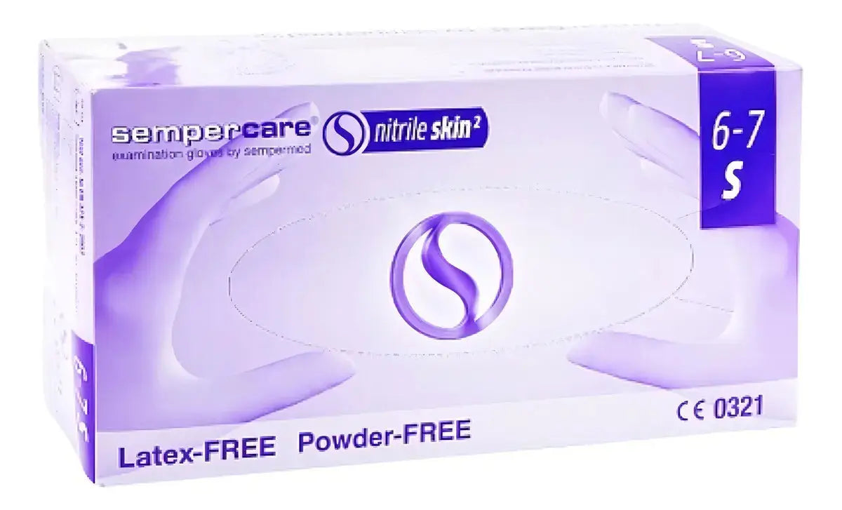 Guantes de Nitrilo Sempercare Talla S en oferta outlet Colombia saldos a huevo