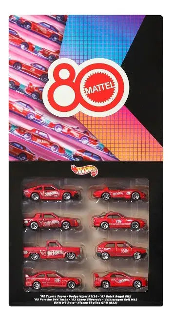 Hot Wheels 80 Aniversario Pack x8 JGK09 - MATTEL