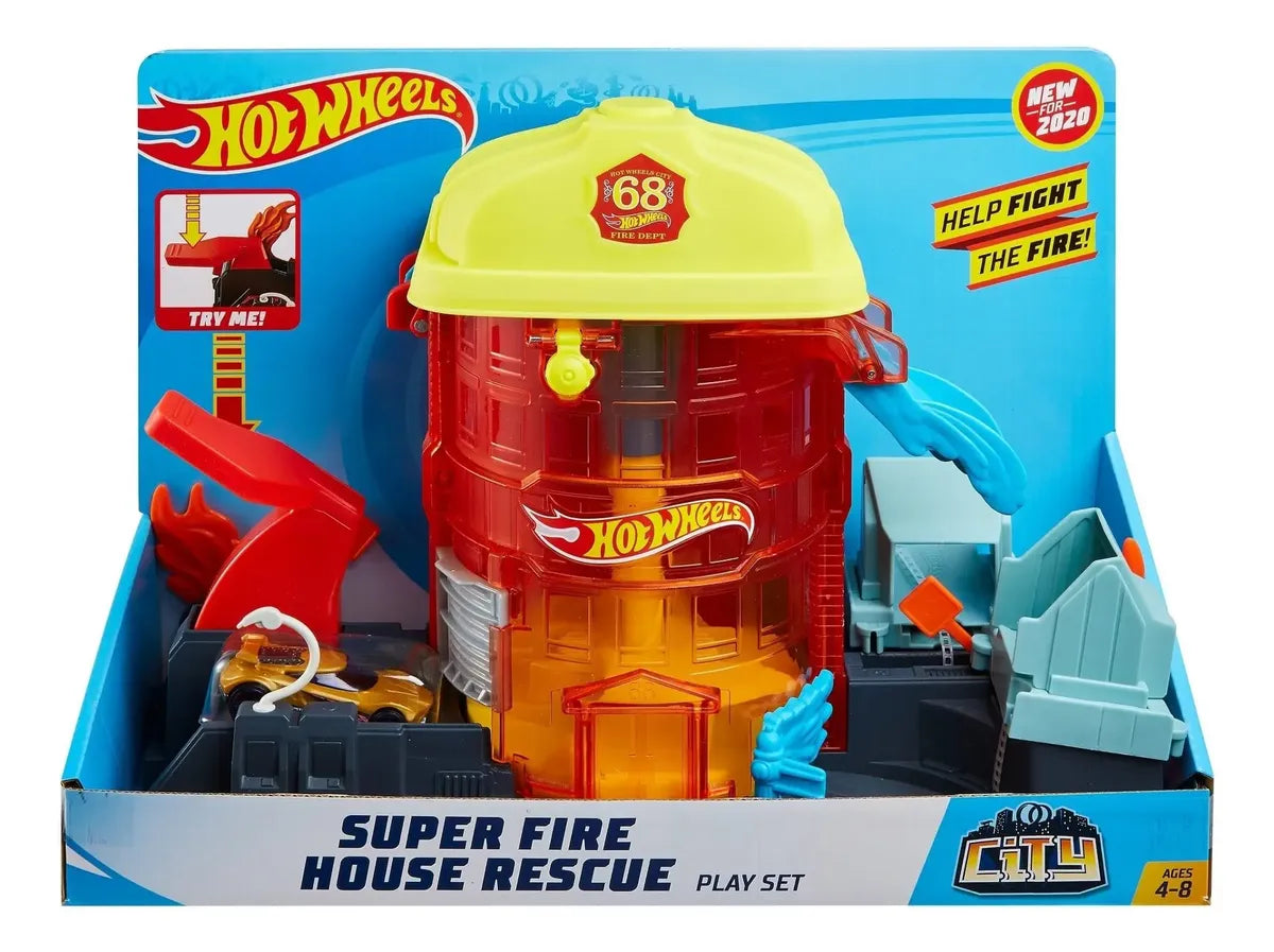 Hot Wheels City Súper Estación de Bomberos - Mattel