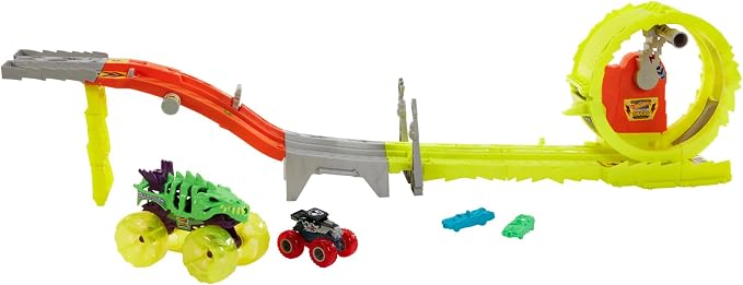 Hot Wheels Monster Trucks Power Smashers Race & Chase Challenge – Mattel en oferta outlet Colombia saldos a huevo
