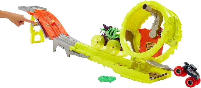 Hot Wheels Monster Trucks Power Smashers Race & Chase Challenge – Mattel en oferta outlet Colombia saldos a huevo
