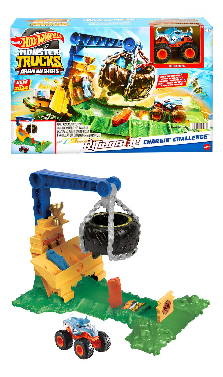 Hot Wheels Monster Trucks Pista Reto en la Selva – Mattel