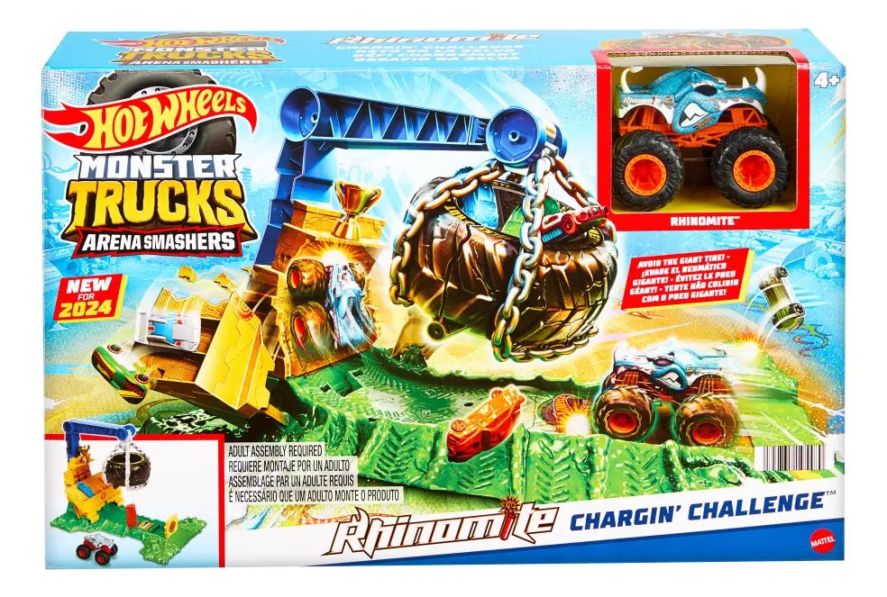 Hot Wheels Monster Trucks Pista Reto en la Selva – Mattel