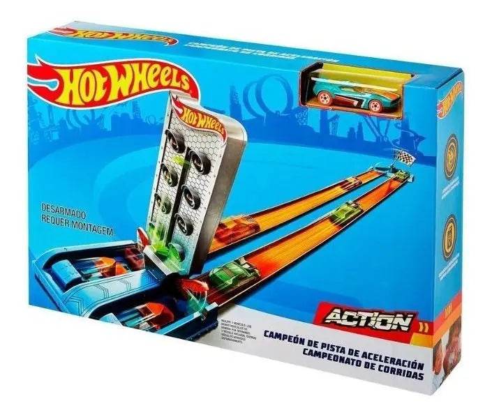 Hot Wheels Stunt Tracks Campeón de Pista de Aceleración – Mattel