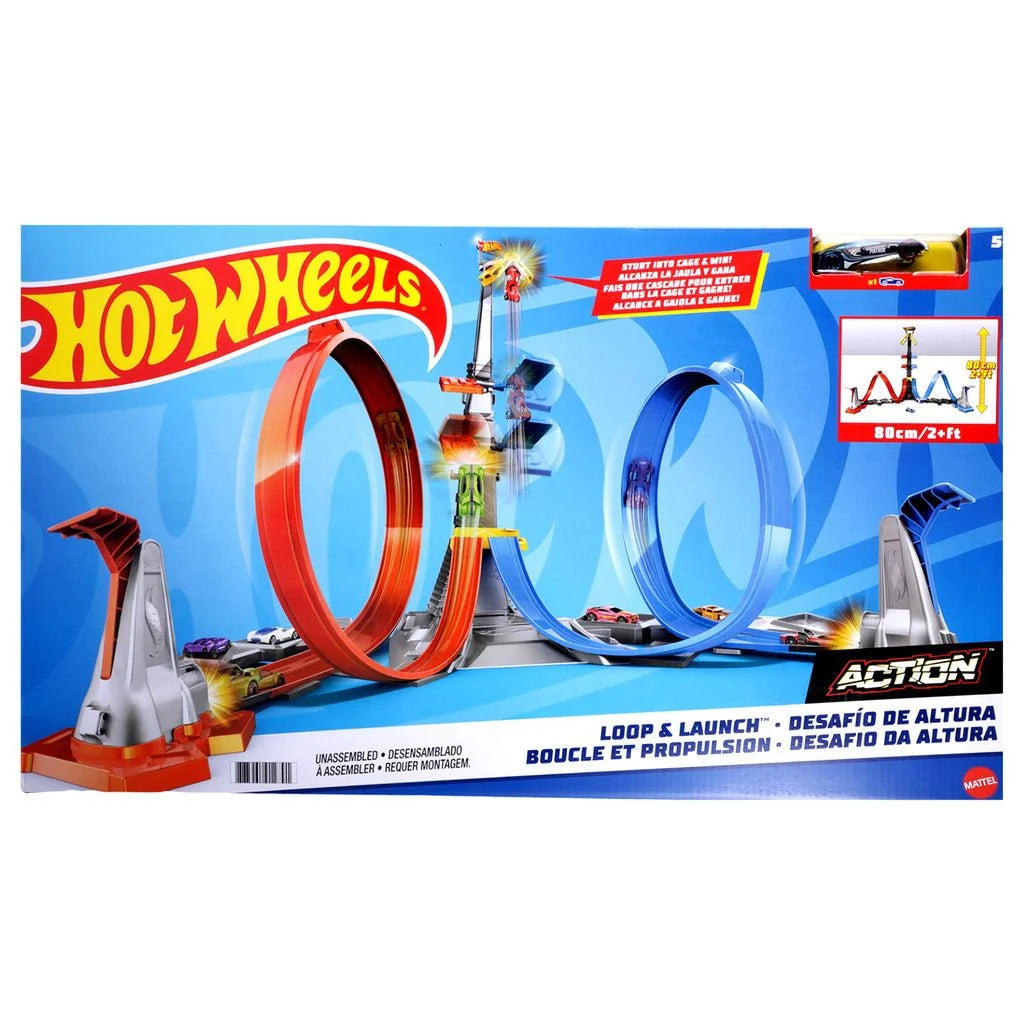 Hot Wheels Action Desafío de Altura Loop & Launch – Mattel