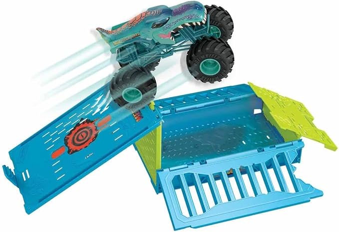 Hot Wheels Monster Trucks Mega-Wrex Caja de Choques - Mattel