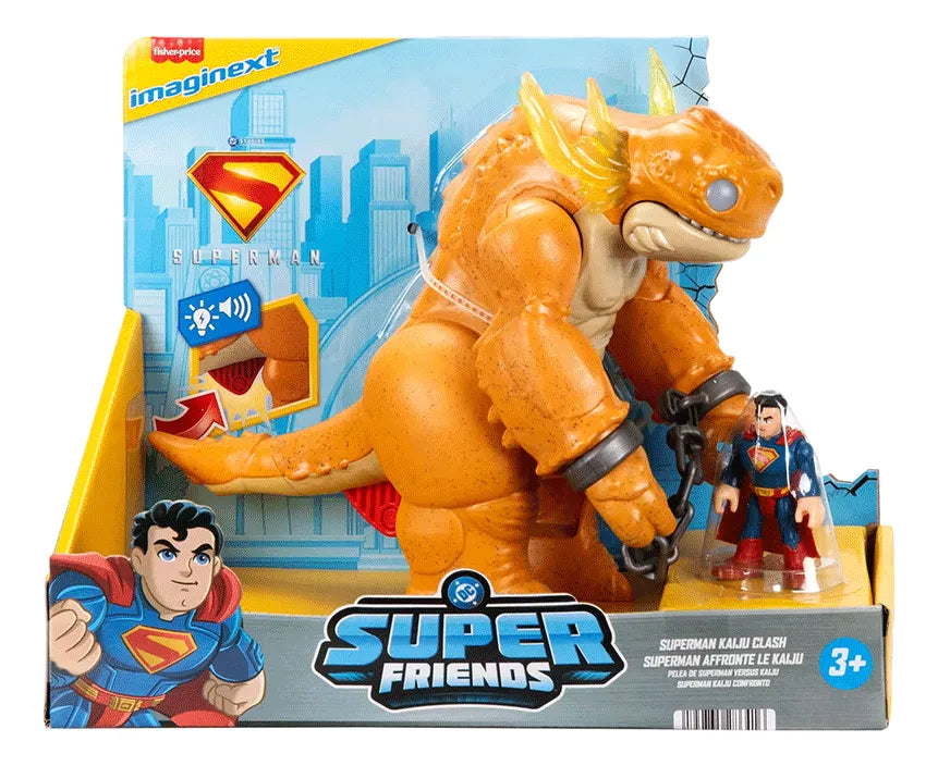 Imaginext DC Super Friends Superman vs. Kaiju – Fisher-Price en oferta outlet Colombia saldos a huevo