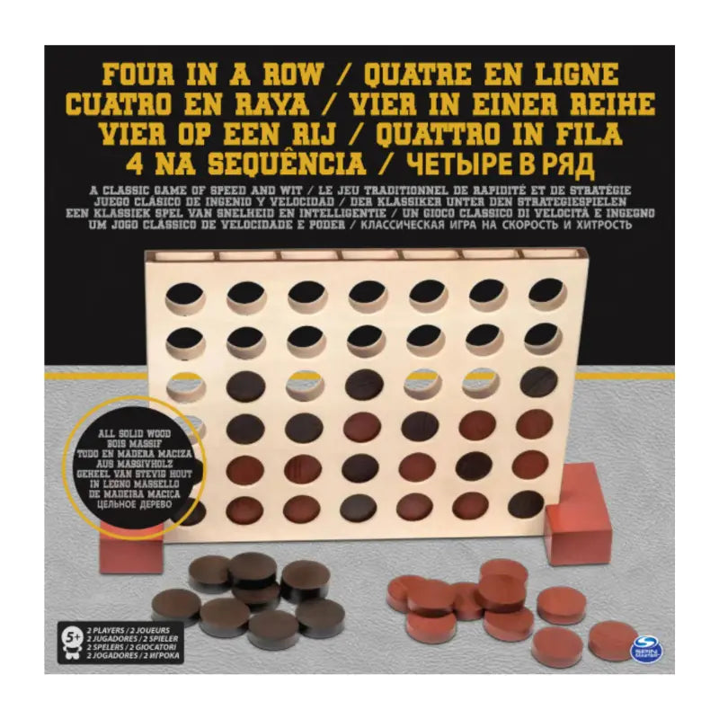 Juego de Mesa Cuatro en Raya de Madera - Spin Master en oferta outlet Colombia saldos a huevo