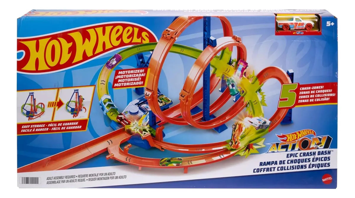 Pista Carrera de Choques - Hot Wheels
