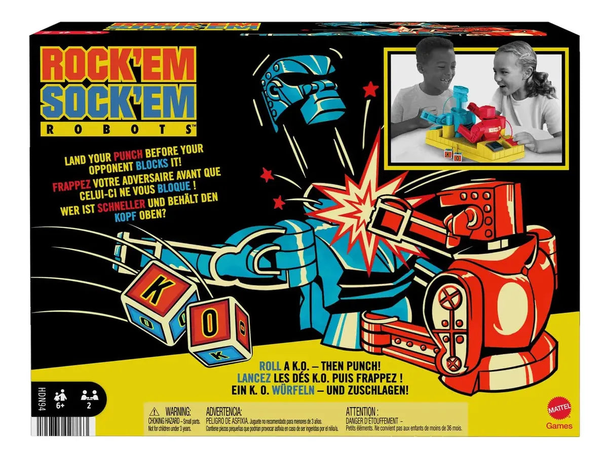 Juego de Mesa Rock 'Em Sock 'Em Robots – Mattel