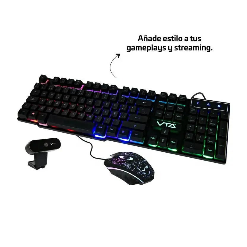 Kit Gamer 3 En 1 Camara Web 720P Teclado y Mouse - VTA en oferta outlet Colombia saldos a huevo