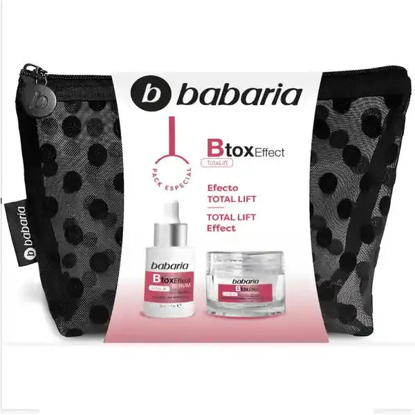 Kit Neceser Btox Effect Serum + Crema - Babaria en oferta outlet Colombia saldos a huevo