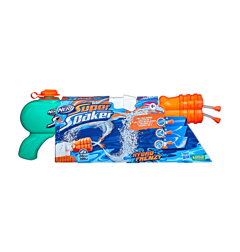 Lanzador de Agua Nerf Supersoaker Hydro Frenzy en oferta outlet Colombia saldos a huevo