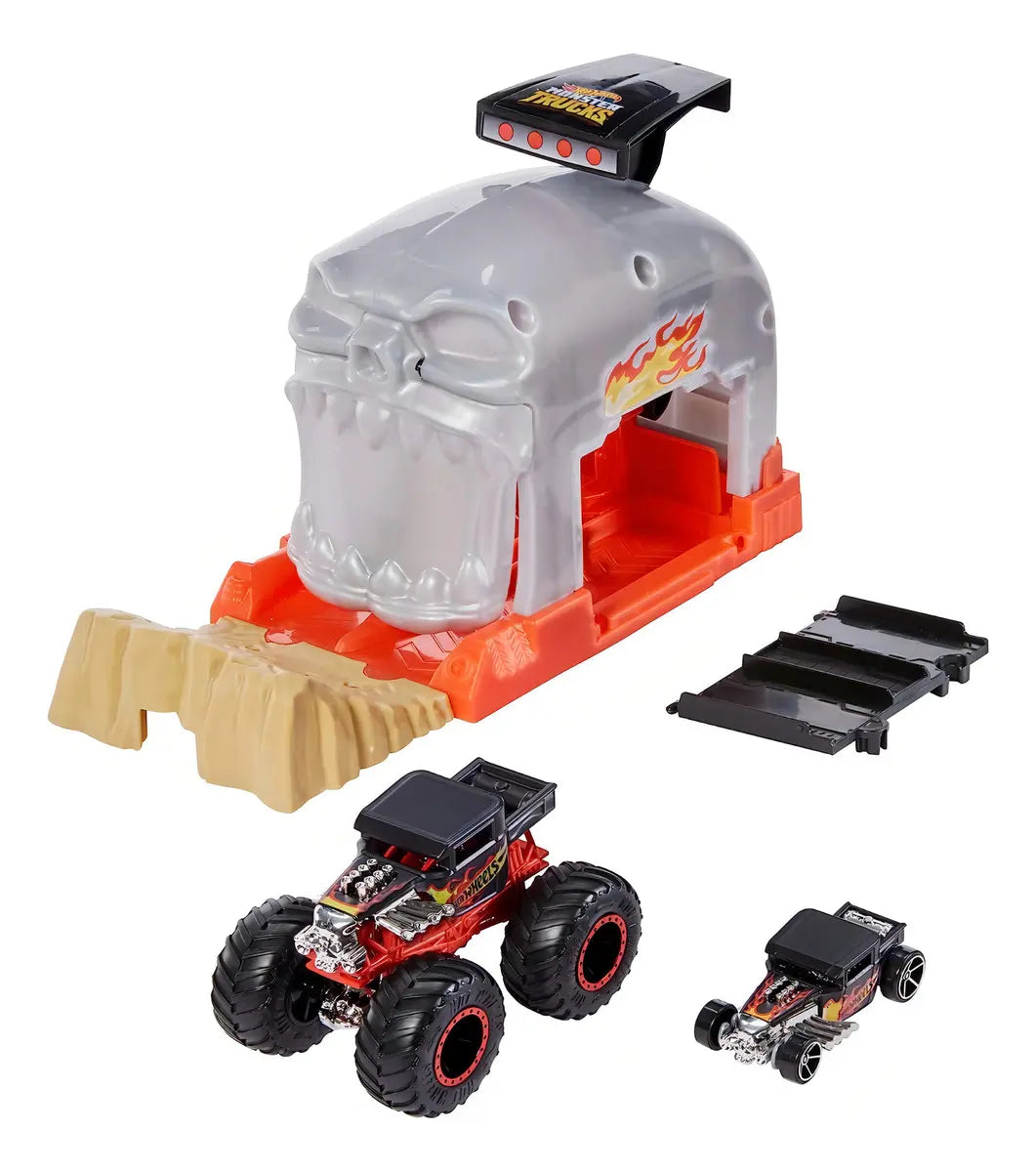Hot Wheels Monster Trucks Lanzador Extremo Team Bone Shaker – Mattel