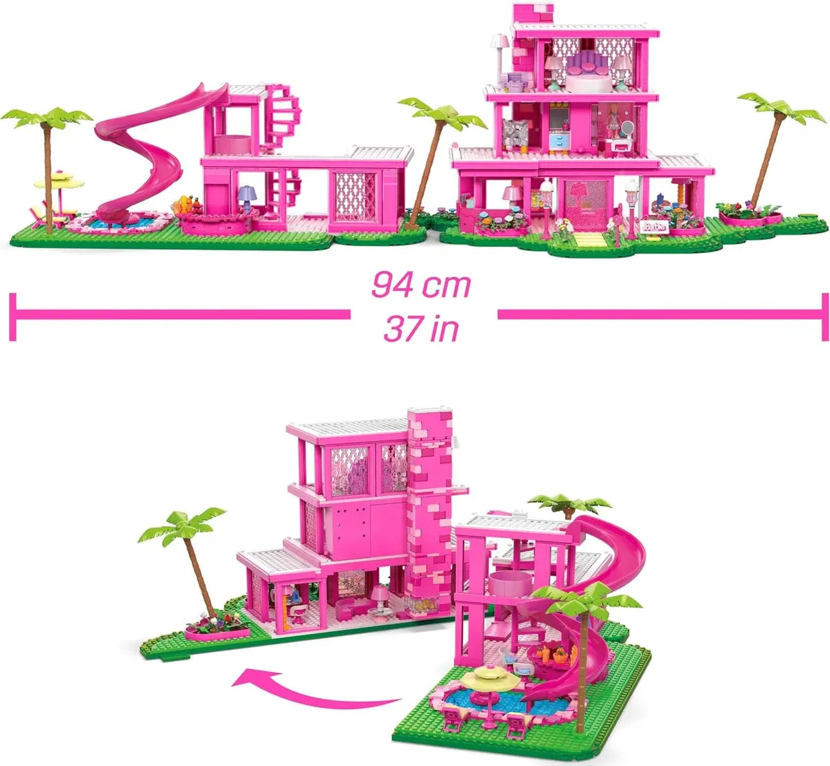 MEGA Barbie La Mansión de los Sueños de 1795 Piezas - Mattel