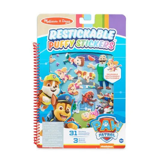 Melissa & Doug libro de stickers reutilizables esponjosos Paw Patrol en oferta outlet Colombia saldos a huevo