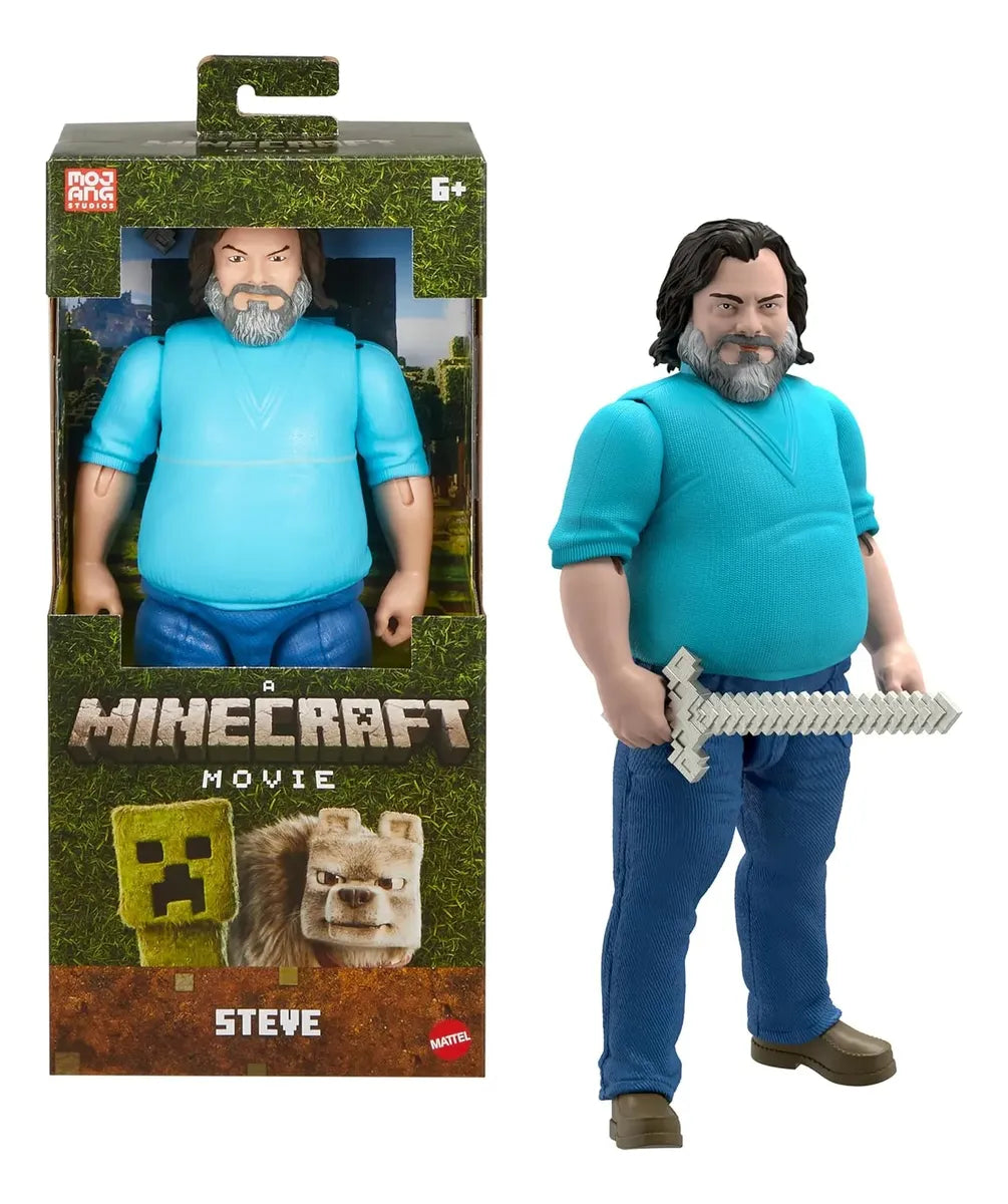 Figura de Acción Minecraft Steve Articulada de 30 cm