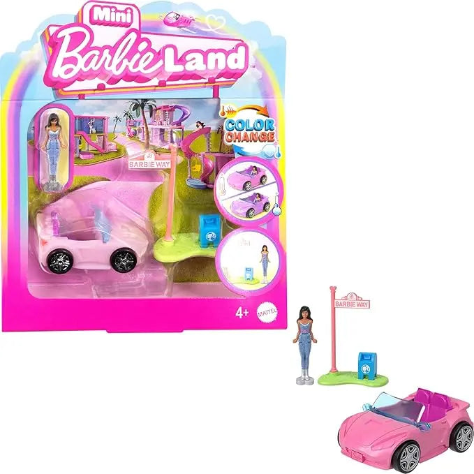 Mini Barbieland Cambia de Color CARRO BARBIE WAY - MATTEL