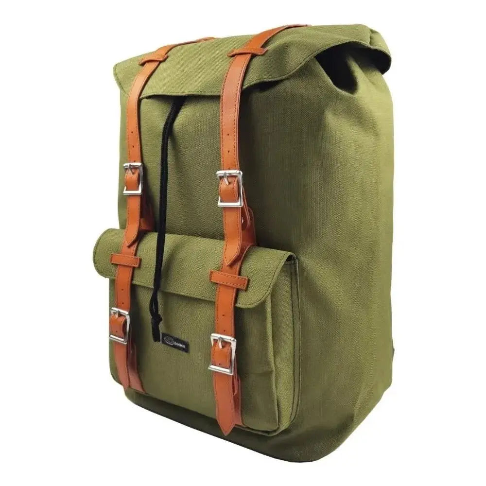 Mochila Morral Para Mujer Verde Militar Basics en oferta outlet Colombia saldos a huevo