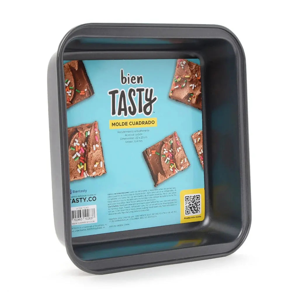 Molde Cuadrado 22cm x 23cm Tasty en oferta outlet Colombia saldos a huevo