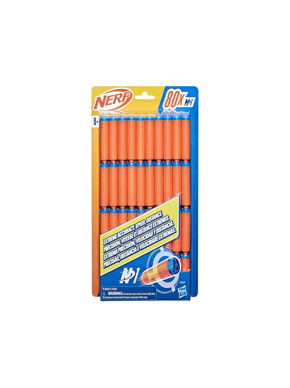 Repuesto Nerf N1 con 80 Dardos de Espuma - Hasbro