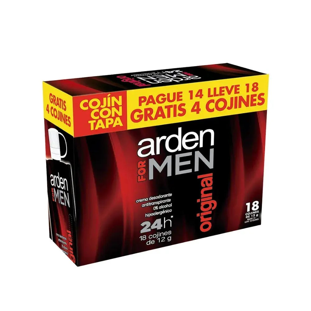 Oferta Desodorante Pague 14 Lleve 18 Cojines en Crema - Arden For Men en oferta outlet Colombia saldos a huevo