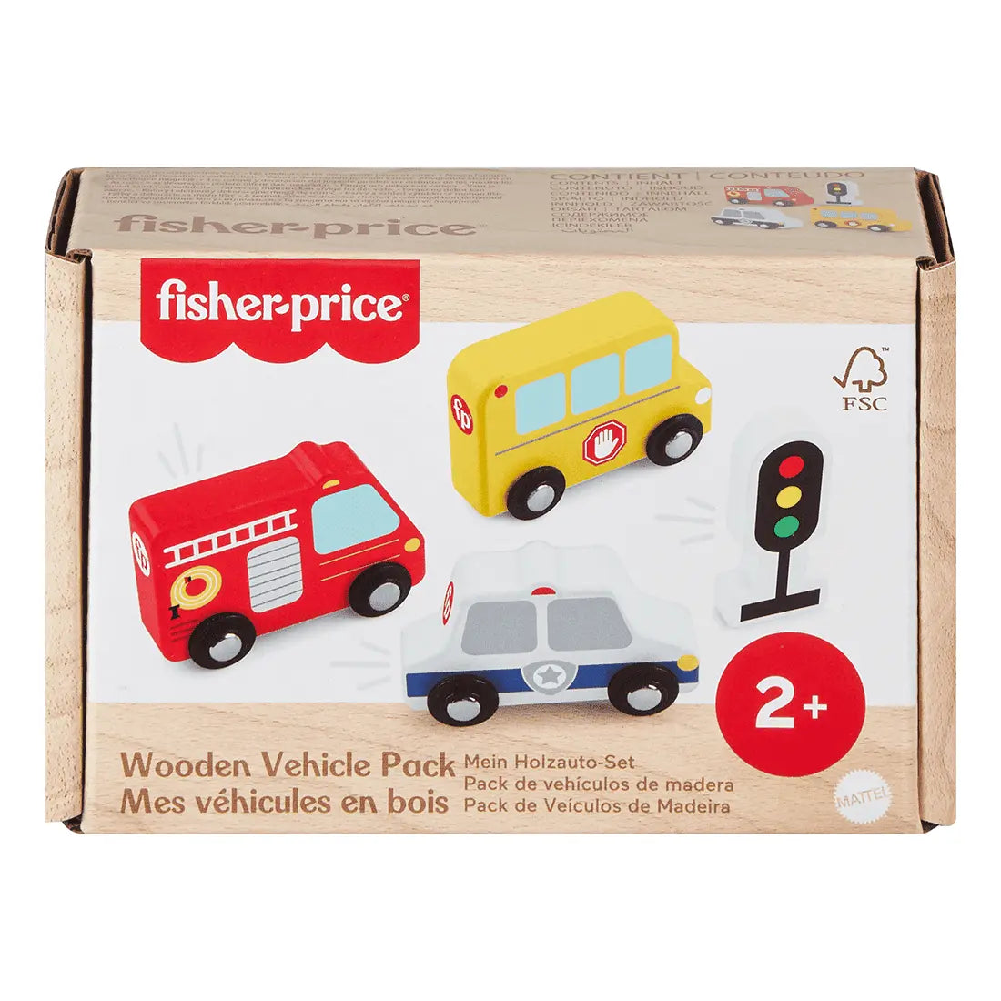 Pack de Carritos de Madera - FISHER PRICE