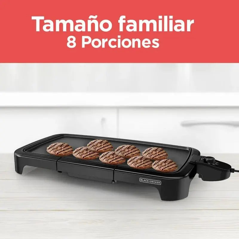 Parrilla eléctrica familiar 8 porciones - Black+Decker en oferta outlet Colombia saldos a huevo