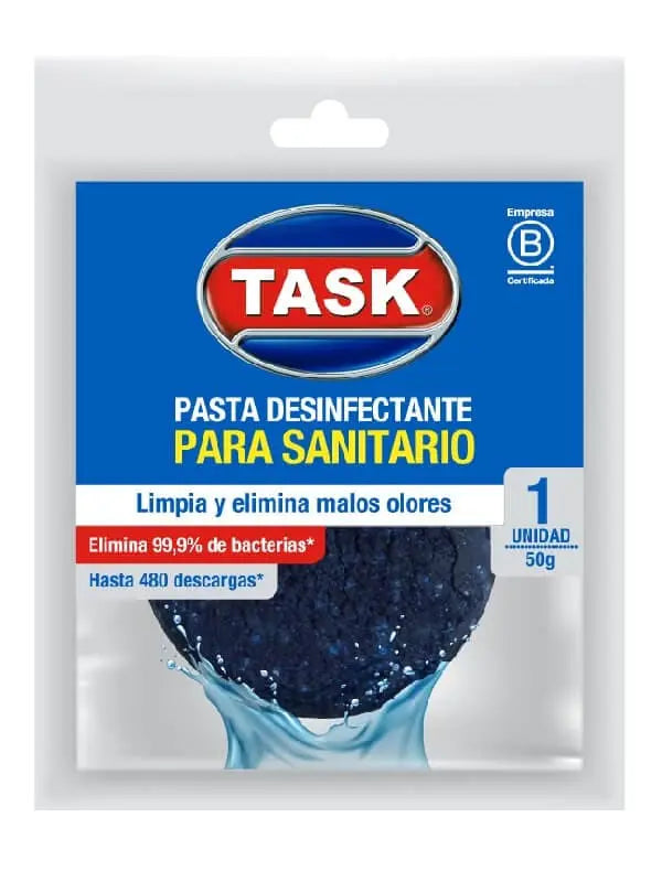 Pasta Desinfectante para Sanitarios 50gr - Task en oferta outlet Colombia saldos a huevo