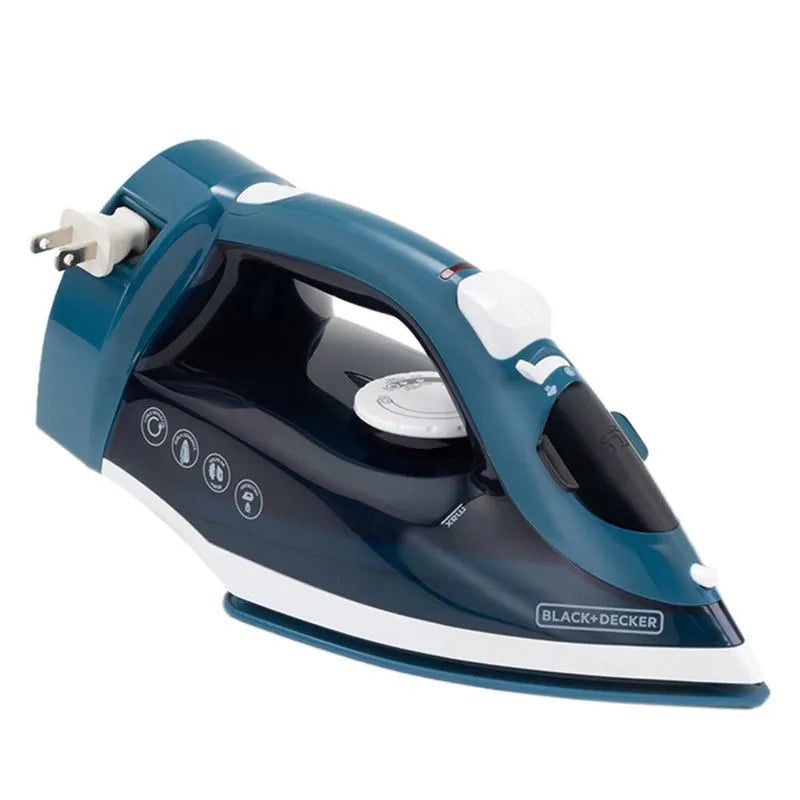 Plancha de Vapor Azul con Cable Retráctil ICR004B-LA – Black+Decker