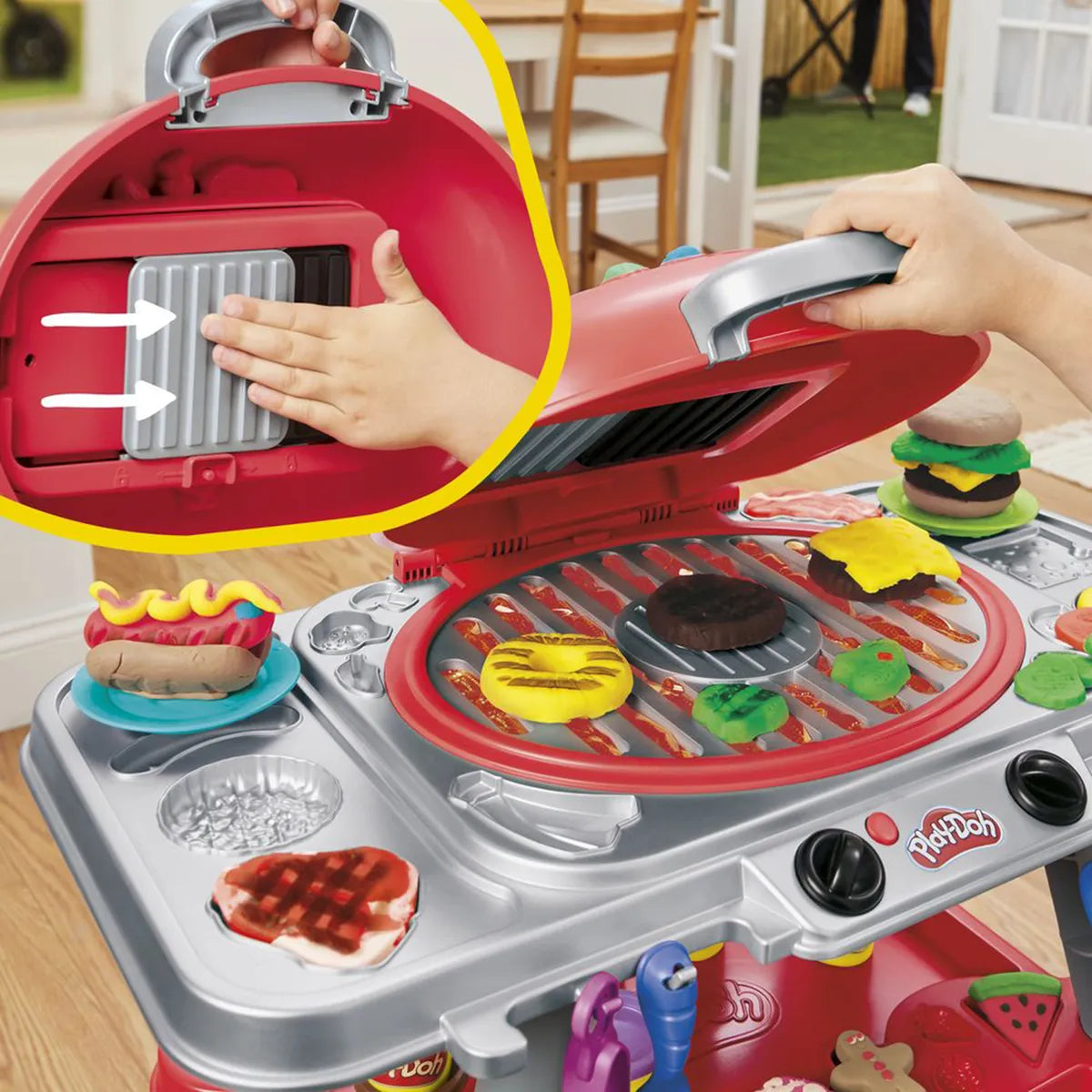 Play Doh La Parrillada Chisporroteante con Luces y Sonidos