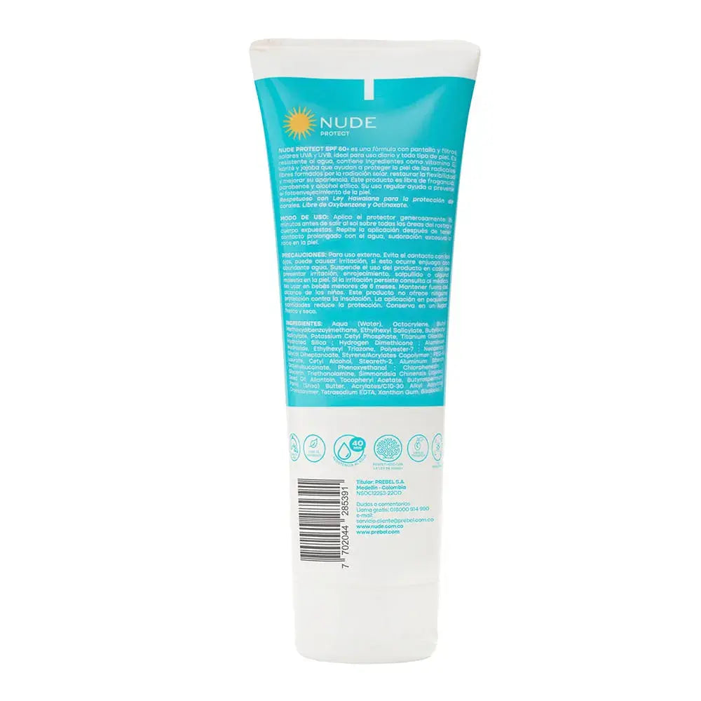 Protector Solar Nude SPF 60 Cara y Cuerpo 220ml